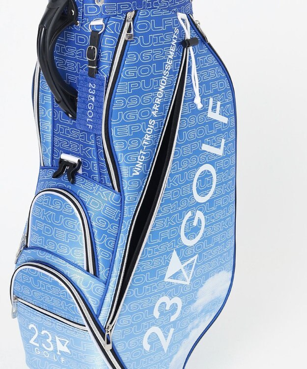 23区GOLF 【UNISEX】オリジナル変形ロゴ キャディバッグ スカイブルー系5