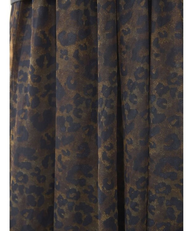 AMERICAN HOLIC チュールギャザースカート Leopard