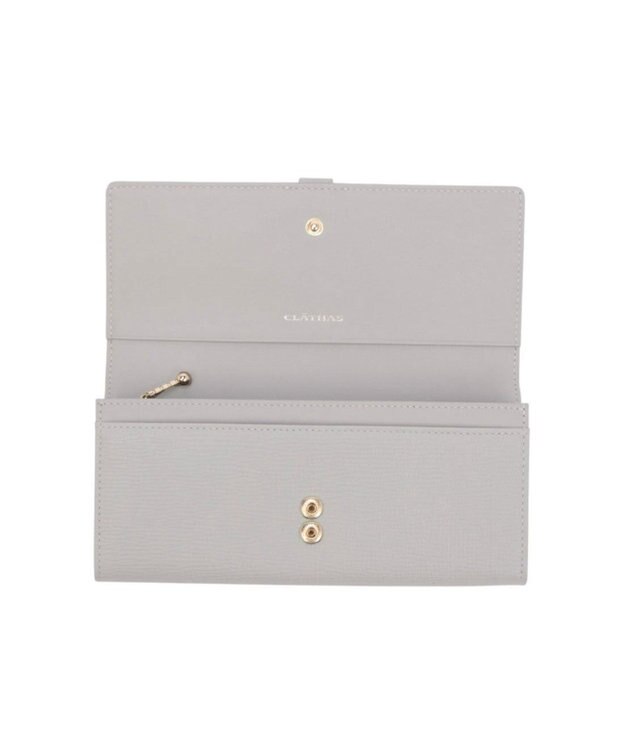 CLATHAS デフィ かぶせ長財布 ライトグレー