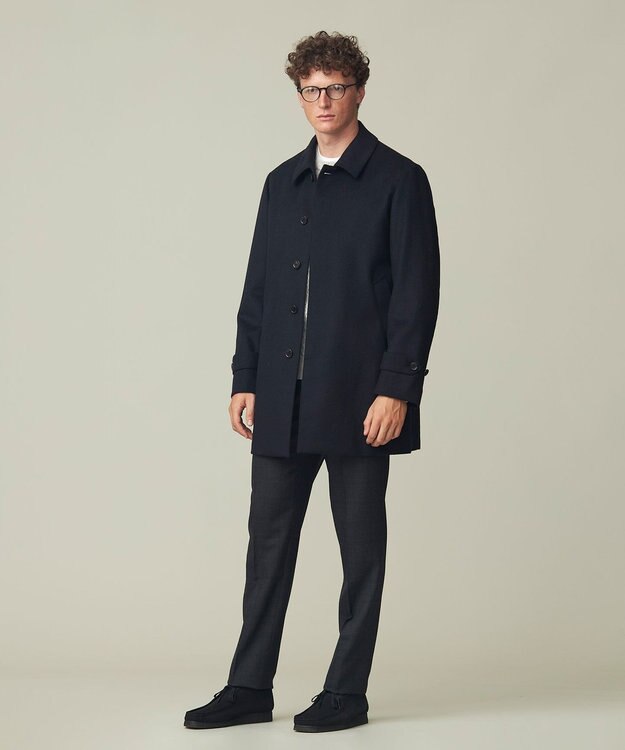 J.PRESS MEN 【Cash Lamb's Wool】ケーブルクルーネック ニット ライトグレー系