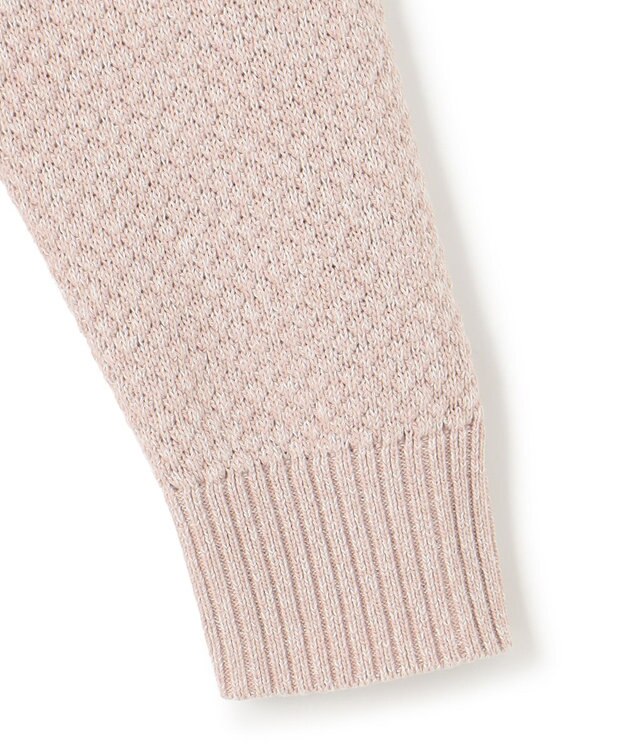 JOSEPH HOMME 【LEON 掲載】シルクバルキーハニカム　クルーネックニット ローズ系