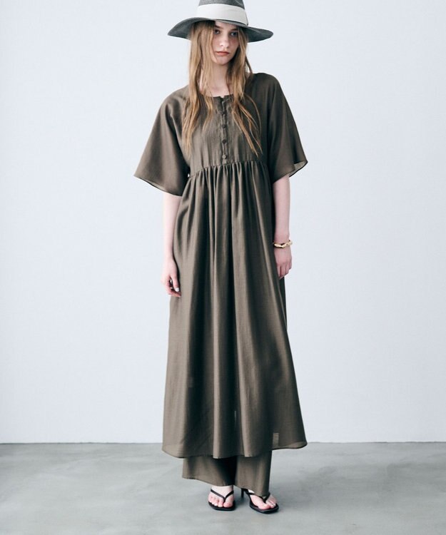 uncrave リヨセルシルクローン サマードレス トープ