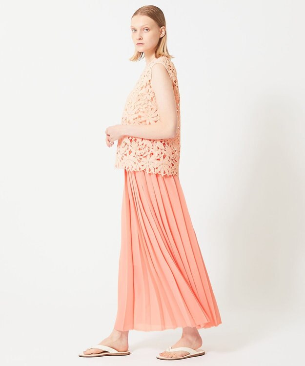 BEIGE， PARM / プリーツスカート Apricot
