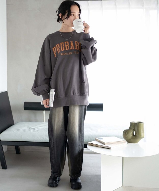 WEGO ダメージスウェット 柄3