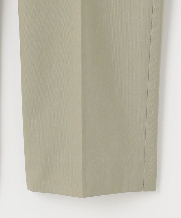 J.PRESS LADIES L 【WEB限定カラーあり・セットアップ対応・洗える・撥水・防汚】コットンFITTYシャーク テーパード パンツ ライトグリーン系