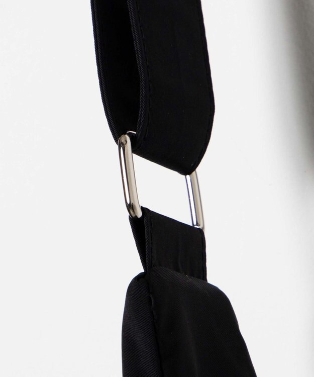 WEGO ポーチ付きナイロンショルダーバッグ ブラック