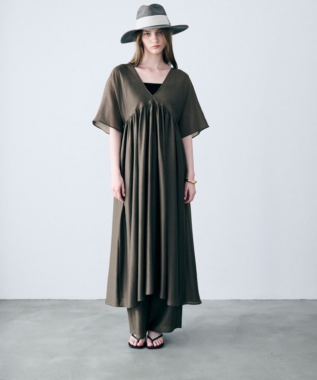 uncrave リヨセルシルクローン サマードレス トープ