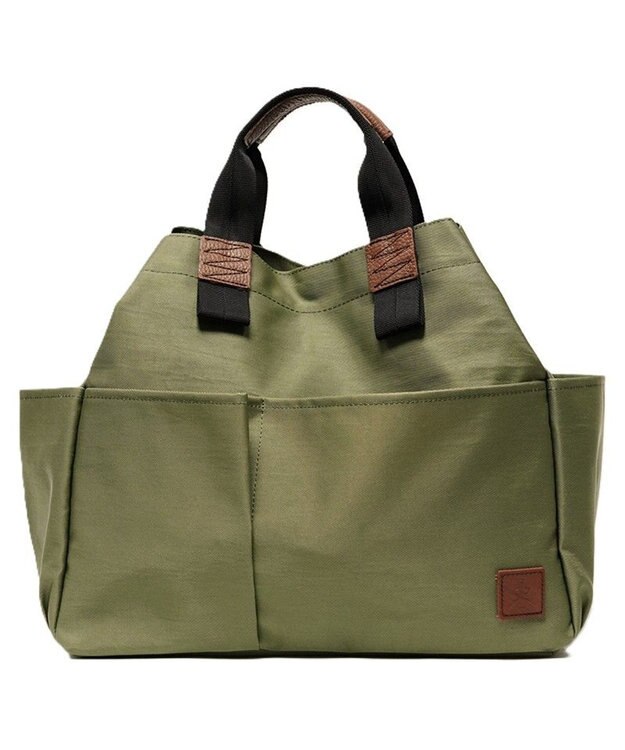 Regalo Felice 【B4サイズまで収納可 / ポケット7ヶ所 / ショルダー付き】2wayトート / REGALO KA(カーキ)