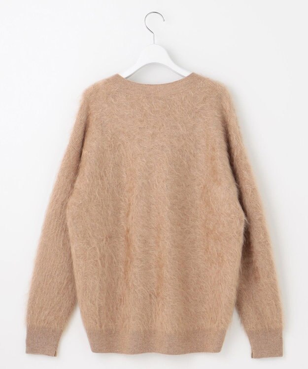 自由区 【カトリエムブーケ】Cachemire hirsute Vネックプルオーバーニット モカ