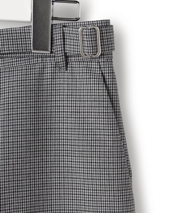 ICB 【30th ANNIVERSARY】ウールガンクラブチェック テーパードパンツ モノトーンチェック