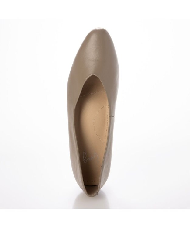 ing <ing>Vカットフラットパンプス オーク