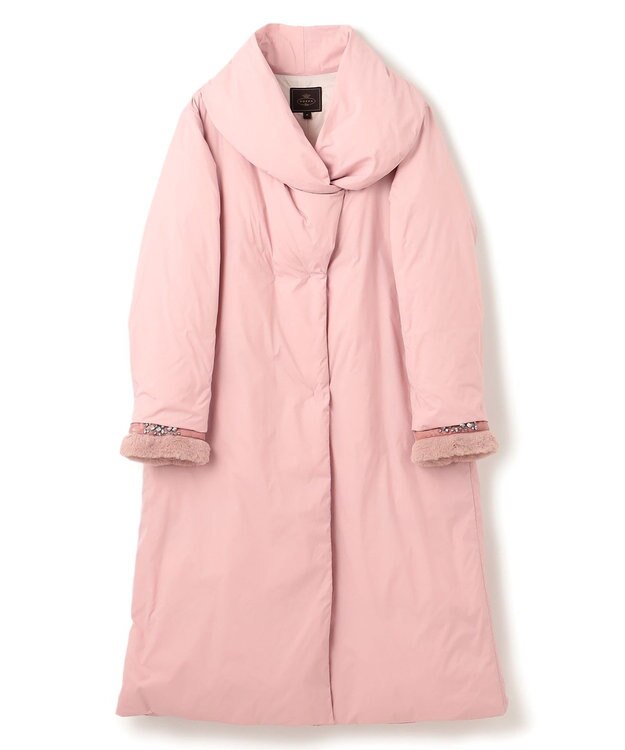 TOCCA FLUFFY PILLOW ロングダウンコート ピンク系