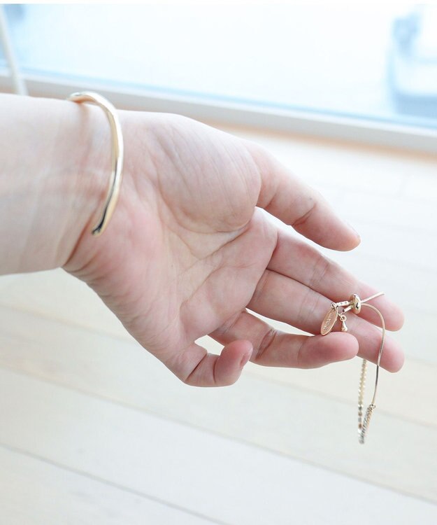 自由区 【2点セット】ダブルブレスレット ゴールド系