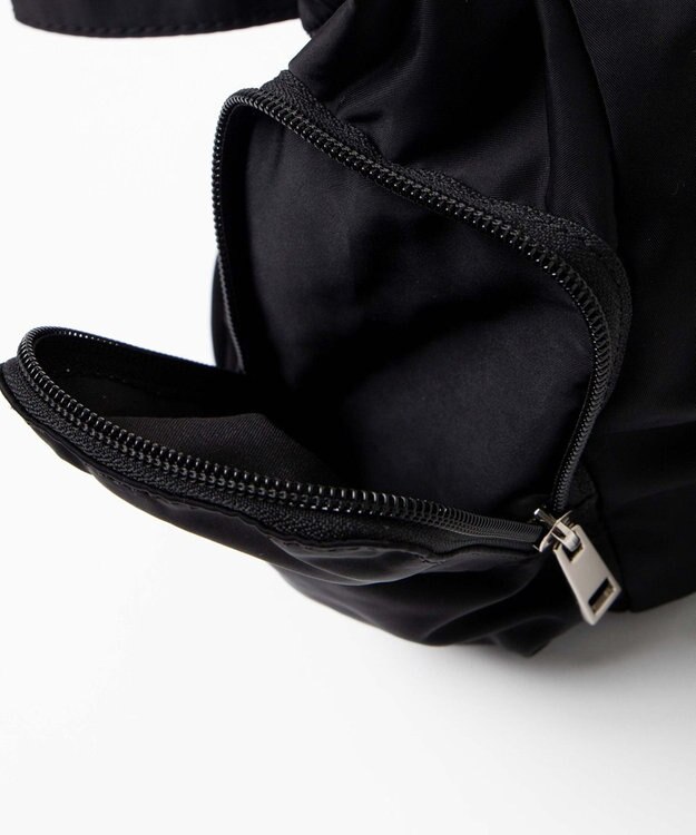 WEGO ポーチ付きナイロンショルダーバッグ ブラック