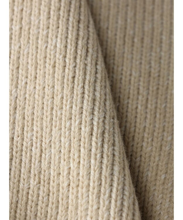 AMERICAN HOLIC クルーネック編み違いニットチュニック Light Beige