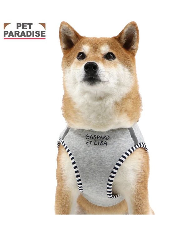 PET PARADISE リサとガスパール ベストハーネス 《エッフェル》 ＳＭ グレー