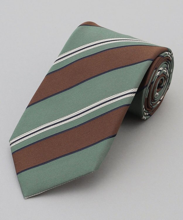 GOTAIRIKU GOTAIRIKU別注【MANTERO/マンテロ】ネクタイ_レジメンタル グリーン系1