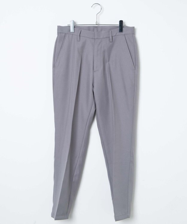 WEGO 【SCHOOLITEM】メンズスクールスリムスラックス グレー