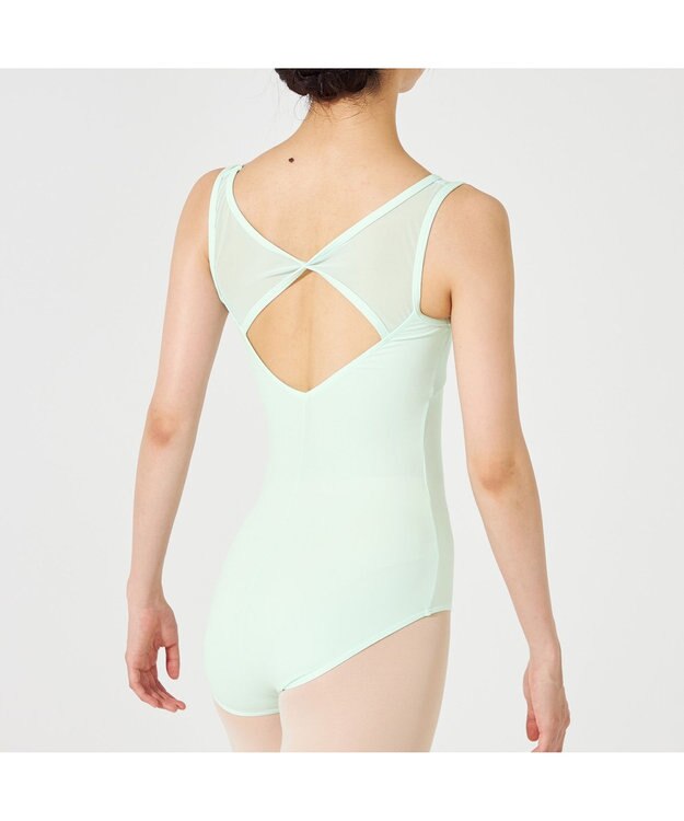 Chacott ノースリーブレオタード アイスグリーン