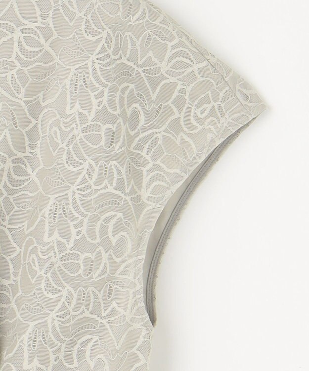 自由区 【カタログ掲載・洗える】レースブラウスコンビ ワンピース サンドベージュ