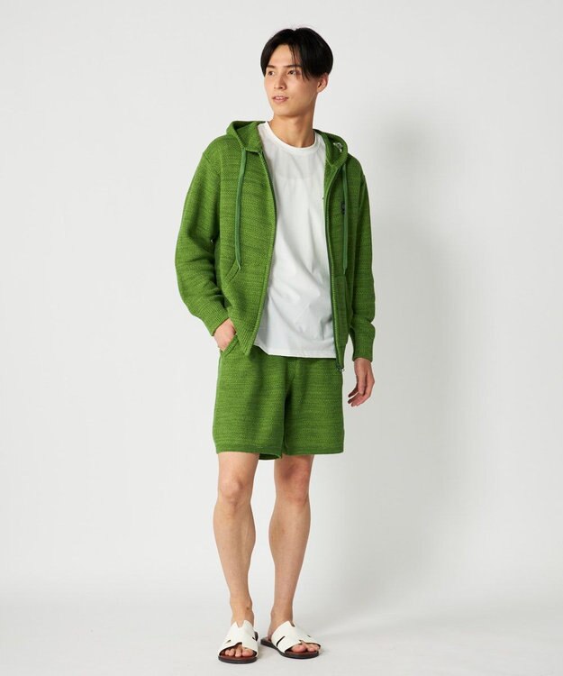 OP／FILA 【Ocean Pacific】ラーベンニットショーツ グリーン