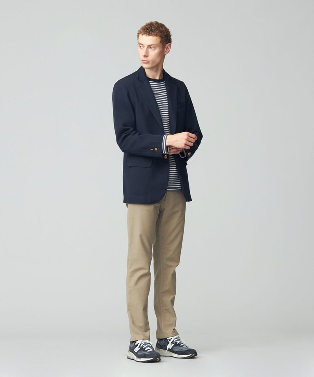 J.PRESS MEN 【FLEX YARN】ニットジャケット ネイビー系