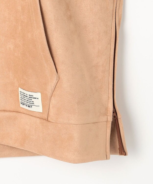 PW CIRCULUS 2025 NEW！【手洗い洗濯可】【WOMEN】スエードライク デタッチャブルフーディ ゴルフウェア レディース ベージュ系