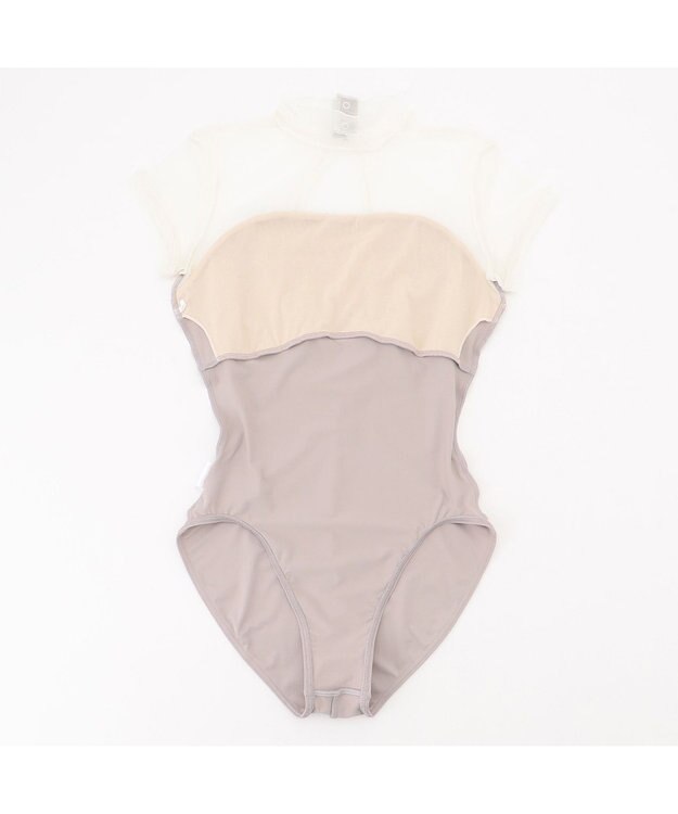 Chacott 【AKANE TAKADA】ハイネックレオタード ベージュ