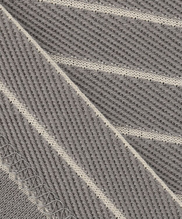 J.PRESS YORK STREET 【UNISEX】リップルボーダー Tシャツ グレー系1