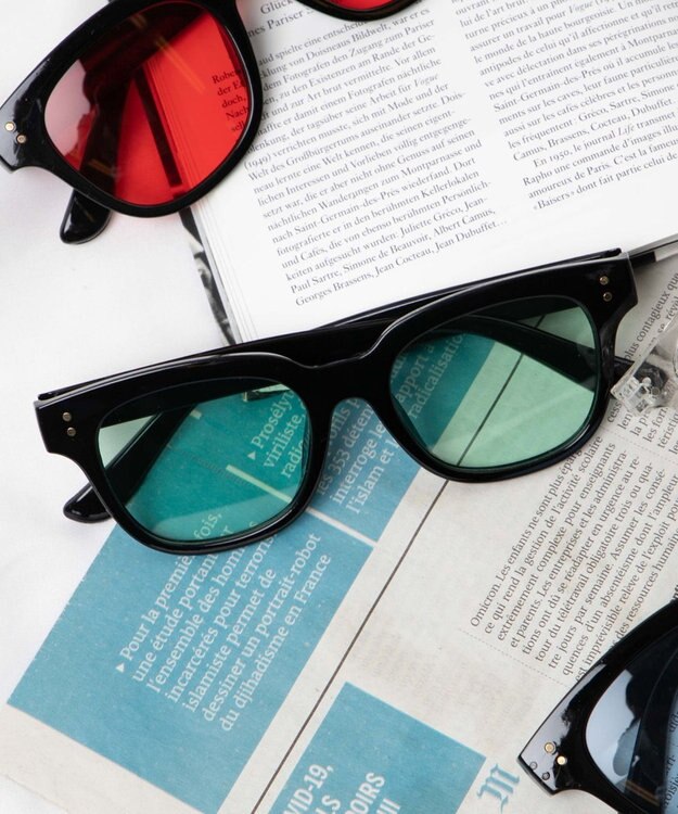 WEGO セルフレームカラーレンズ グリーン