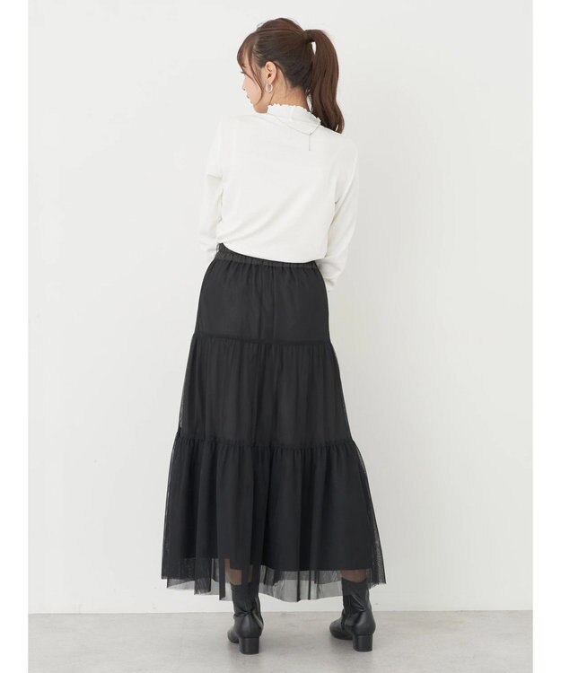 earth music&ecology テレコリブメローハイネックインナー Off White