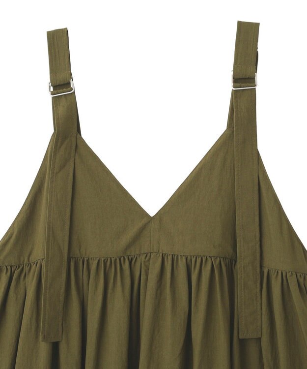 AMERICAN HOLIC 【選べる丈】Ｖネックワンピース Khaki