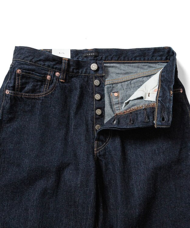 LENO LOOSE TAPERED JEANS 《UNISEX》 ルーズテーパードデニムパンツ INDIGO