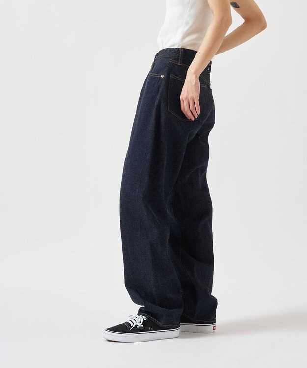 LENO LOOSE TAPERED JEANS 《UNISEX》 ルーズテーパードデニムパンツ INDIGO