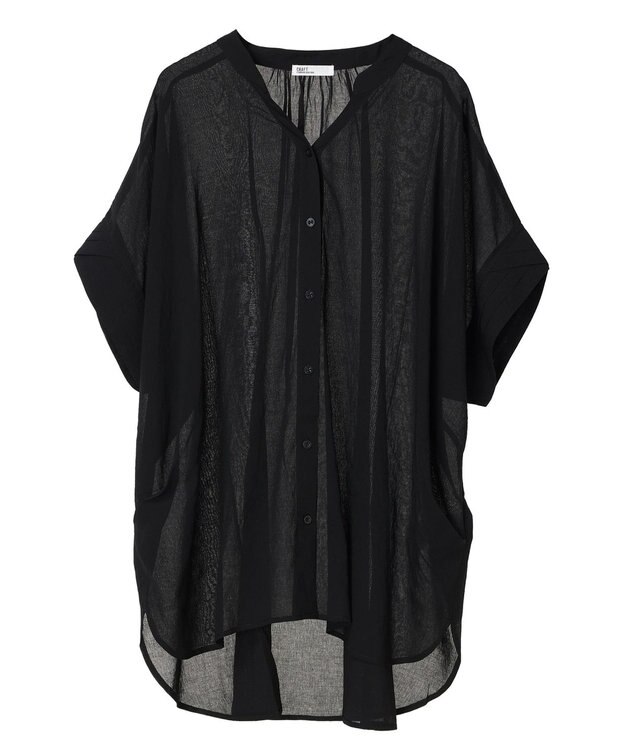 CRAFT STANDARD BOUTIQUE ヴィンテージボイルミルフィーユチュニック Black