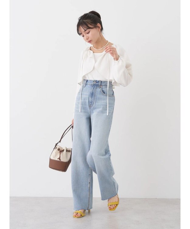 earth music&ecology ラッフルボレロ Off White