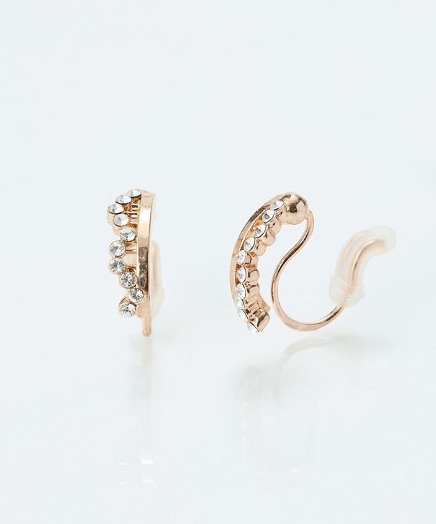 Phoebe 【金属アレルギー対応】【痛くないシリーズ】ミルキーウェイライトフィットイヤリング　ローズゴールド