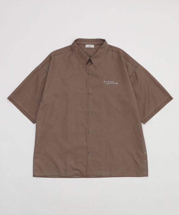 WEGO 【ユニセックス着用ITEM/吸収速乾】ピグメントDRYシャツ ブラウンその他