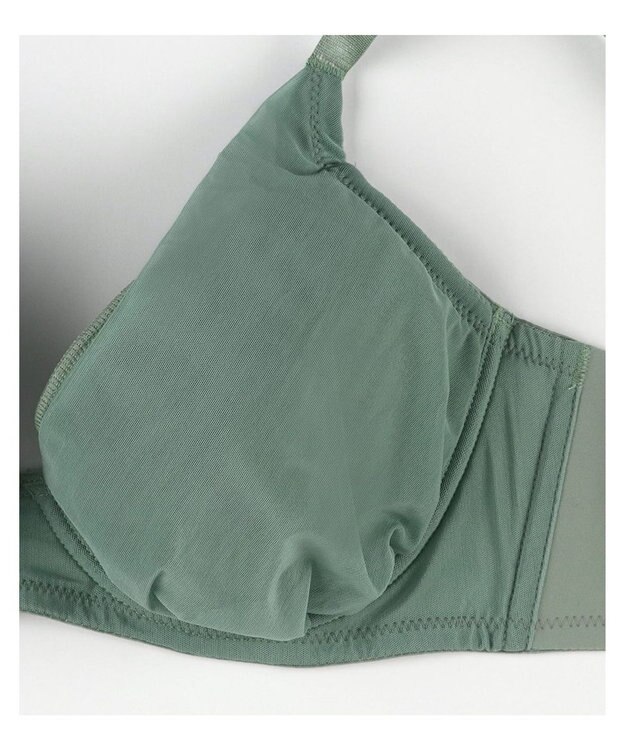 une nana cool 小さく見せるブラ　ミニマイザーブラ　シンプル オリーブ系