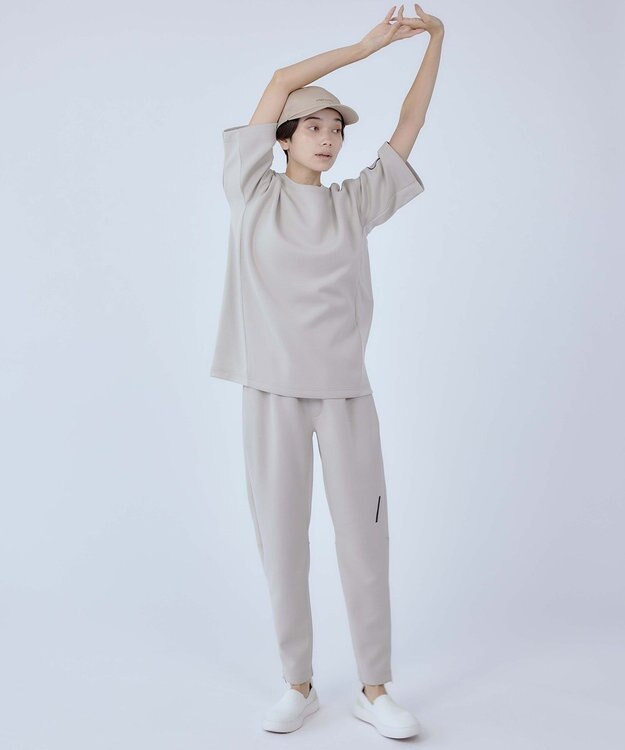 UNFILO 【ユニセックス】コンビジョグパンツ ベージュ系