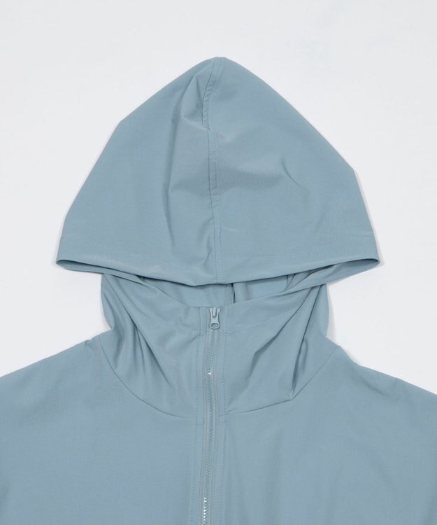 WEGO 【日焼け対策/セットアップ対応】ラッシュガードシャーリングパーカー ブルー