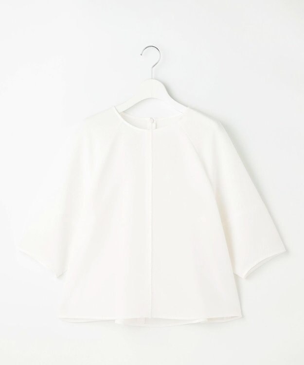 自由区 L 【人気素材・NEWデザイン】ラスティックメッシュラグランスリーブ ブラウス オフ