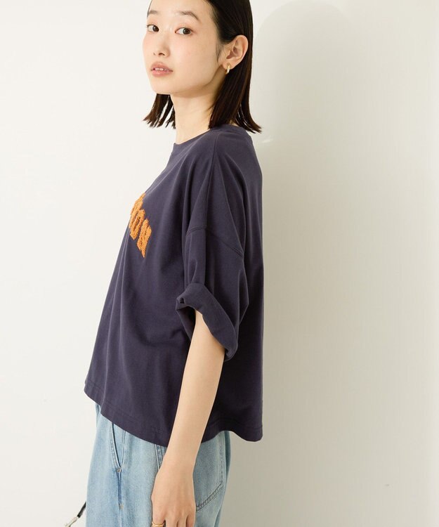 AMERICAN HOLIC アソートサガラ刺繍Tシャツ Navy