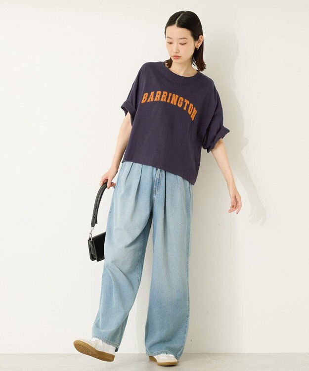 AMERICAN HOLIC アソートサガラ刺繍Tシャツ Navy