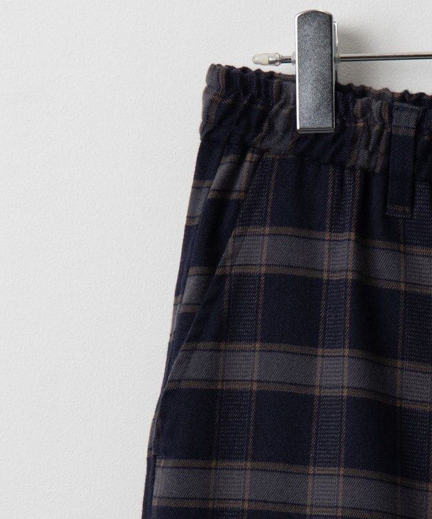 WEGO チェックテーパードスラックス ブルーチェック1