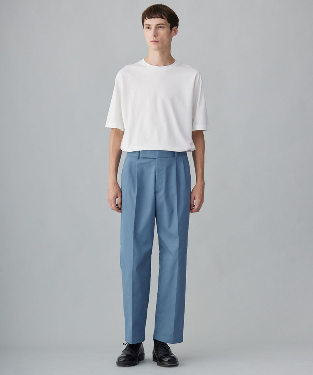 UNFILO MENS 【新色追加】FINE MOVE デニム タックパンツ [24年商品] スモーキー ブルー