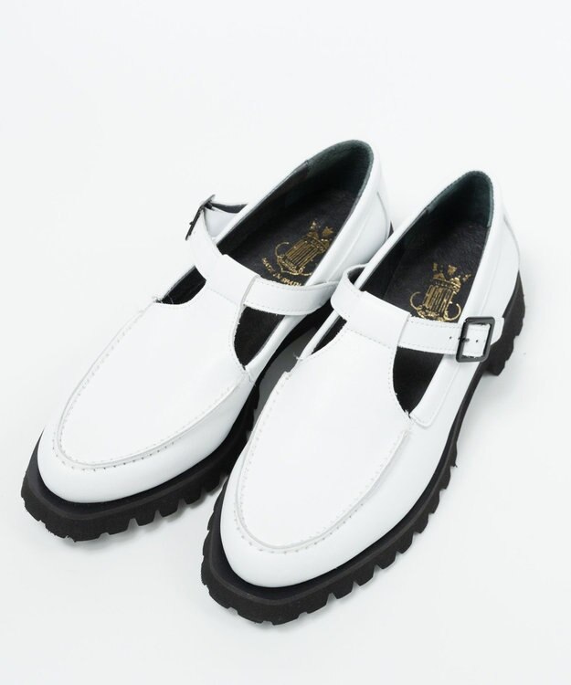 BONTRE 【BONTRE/ボントレ】Ｔストラップローファー ホワイト