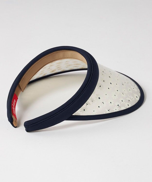 FILA GOLF／marie claire 【marie claire SPORT】花柄UVクリップサンバイザー ネイビー