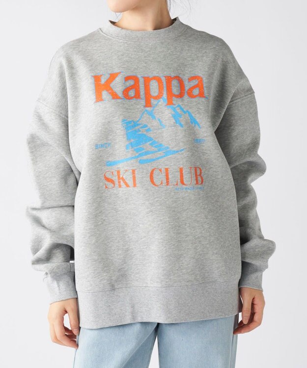 OP／FILA 【Kappa】スキークラブデザイン ユニセックススウェット グレー