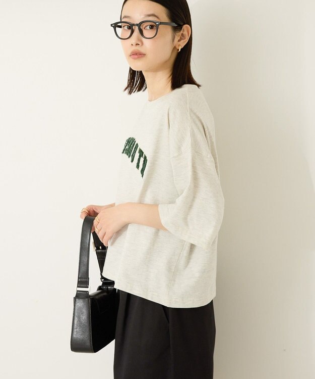 AMERICAN HOLIC アソートサガラ刺繍Tシャツ Oatmeal